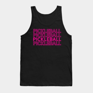 Pickleball - trendy art on black Tank Top